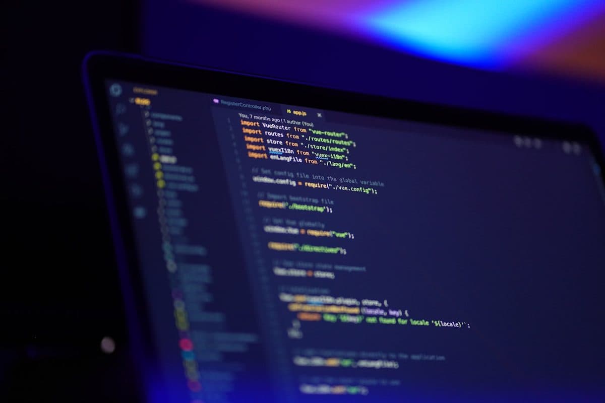 Server-side code open in a developer's editor