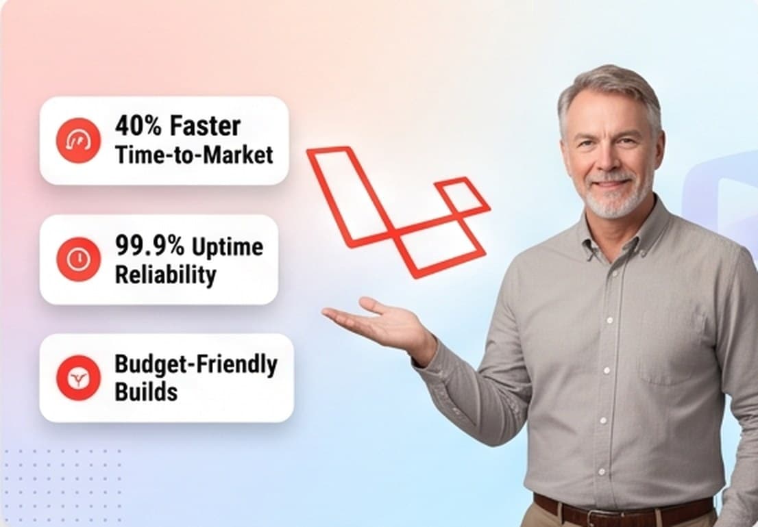 PHP & Laravel — The pragmatic workhorse — business applications delivered fast, hosted anywhere, maintained for years.